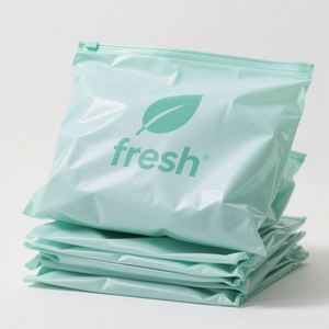 Customized Biodegradable Recyclable Frosted Sealing Zipper Lock <b>Bags</b> Screen Printing PVC/PE Material Free Samples for Apparel - Product Image 5