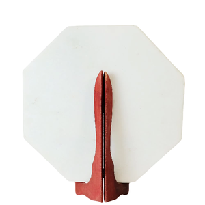 กระเบื้องหินอ่อนสีขาวขัดเงาทัชมาฮาล9 "ฝังหินเลียนแบบงานหัตถกรรมวัสดุหัตถกรรมหัตถกรรมอินน์ - Product Image 4