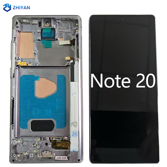 Wholesale Full hd Digital Display Assembly Mobile Device Replacement Part OLED Screen for Samsung Galaxy Note 20 with Frame
