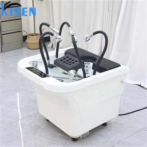 Kisen Bac de lavage de cheveux économique pour salon, avec circulation d'eau, pour spa capillaire, sans tuyauterie, de bonne qualité pour les marchés US, UE, AU - Product Image 2