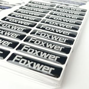 Benutzer definierte Marke Logo Kuppel Aufkleber Druck wasserdichte 3D-Aufkleber benutzer definierte Harz Kuppel Aufkleber - Product Image 5