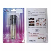 Briquet moderne BD328 à flamme jet transparente, en plastique, coupe-vent, rechargeable, petit pistolet pulvérisateur, à gaz butane, pour cigarettes