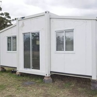 Maison conteneur extensible de luxe de 40 pieds Structure en acier préfabriquée aux normes australiennes 3 chambres à coucher utilisation bureau conception européenne à bas prix