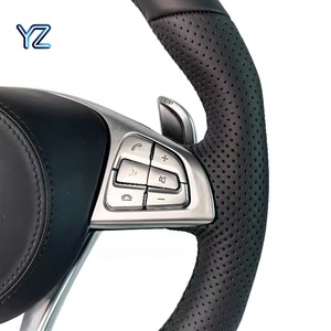 Volante in Pelle Premium YZ, Upgrade Personalizzato per <span class=keywords><strong>Mercedes</strong></span> Benz <span class=keywords><strong>Serie</strong></span> W W204 W205 W212 W222, Parti per Tuning Interni Auto - Product Image 3