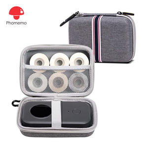 Bolsa de almacenamiento de carcasa dura Phomemo D30D35, estuche de viaje portátil para papel de impresora con bolsillo de malla elástica para guardar el material - Product Image 3