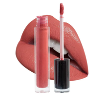 Gloss à lèvres liquide nude personnalisé avec logo, imperméable, invisible, longue tenue, brillant, végan, 7 couleurs, fini mat, marque privée