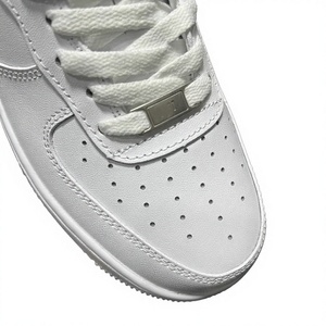High Quality Af1 Unmarked Customizable High Top Sports/Casual <b>Shoes</b> <b>Soft</b> EVA Midsole Outsole Genuine Leather Summer/Spring - Product Image 1