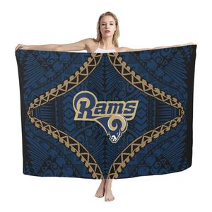 Paréo de plage imprimé fleurs, Sarong personnalisé, vêtements de plage, motif Floral - Product Image 4