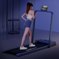 Nouveau modèle de tapis roulant électrique pliable pour usage domestique, ultra-silencieux avec moteur de 2,0 CV, réglage de la vitesse, design compact, moniteur de fréquence cardiaque