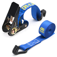 Correas de Amarre Fabricadas en China, Correas de Sujeción para Motocicleta de 1 Pulgada (25 mm) con Ganchos Dobles en J Electroforéticos Negros