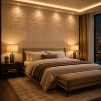 Panneau de pierre flexible MCM personnalisé, placage de pierre souple pliable pour mur intérieur