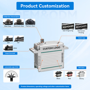 Servomotor XQ-Power Grande de 100Kg 120Kg con Engranaje de Acero y Alta Torsión de 180 Grados para Robots <span class=keywords><strong>RC</strong></span> - Product Image 3