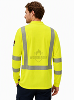 Chemise de travail résistante aux flammes NFPA 2112, protection contre les arcs électriques, haute visibilité, pour les soudeurs et les électriciens