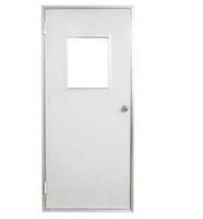 Porte simple en acier, propre, sans poussière, étanche, résistante au feu, design moderne pour atelier, hôpital, laboratoire, usage industriel
