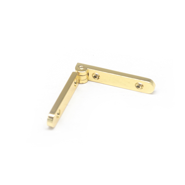 High Quality Custom Shining Gold Brass 90 Degree Hinges Metal Zinc Alloy Spring Hinges for Luxury Wooden 3D Stainless Steel