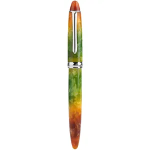 Pluma estilográfica de resina acrílica para adultos, estudiantes, negocios, escritura, regalo de práctica, hecha en china, PENBBS-308, otoño