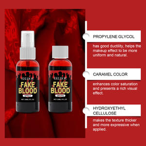 Eelhoe Halloween realista simulado sangre conjunto ambiente festivo efectos especiales maquillaje para uso facial - Product Image 2