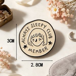 เข็มกลัดรูปแมลงโลหะเคลือบสีสันสวยงาม ดีไซน์เรียบง่าย คลับ Always Sleepy Club ของขวัญเครื่องประดับติดกระเป๋าหรือเสื้อ - Product Image 4