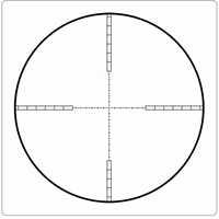 Jumelles télescopique vue croix motif barre creuse fil réticule matériau chromé 21/19mm objectif lentille OEM/DONTOP NO.498