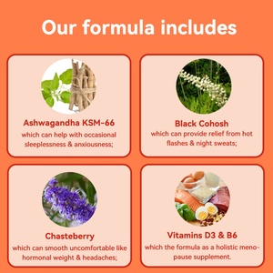 Chinaherbs - Gomitas de Vitaminas para la Menopausia, Soporte Hormonal para las Mujeres con Sudores Nocturnos y Ondas de Calor - Product Image 5