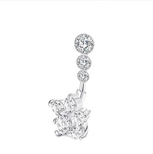 Chất Lượng Cao Giá Tốt Nhất Kim Cương Rốn Nhẫn Thả Dangle Body Piercing Belly Button Nhẫn Tùy Chỉnh - Product Image 5