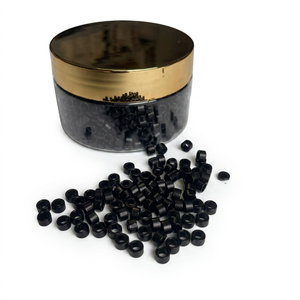 Anneaux micro-perles en silicone pour extensions de cheveux, 1000 pièces par boîte - Product Image 1