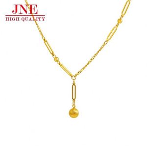 Nuova Collana con Ciondolo a Sfera in Rame Effetto Oro per Uomo e Donna, Bracciale Geometrico, Ornamento in Stile Retrò alla Moda - Product Image 5