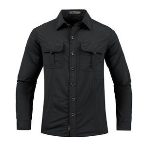 Liu Ming nouvel an 2025 printemps automne mode hommes décontracté à manches longues grande taille 5XL hauts chemises Cargo - Product Image 4