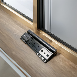 Charnière de porte noire réglable à fermeture amortie en métal, installation facile pour portes et fenêtres - Product Image 6