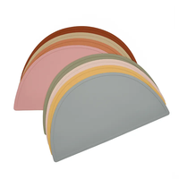 STARUNK Sets de table pour enfants Sets de table en silicone anti-dérapant Napperon imperméable à l'isolation thermique pour bébé