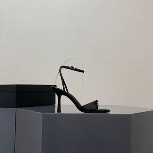 ขายส่งจากโรงงาน รองเท้าส้นสูงสีชมพูแบบนิ่มใส่สบาย กันน้ำ รุ่นซัมเมอร์ 2026 ปลายแหลม สีแดงกุหลาบ แบบโปร่ง แฟชั่น ส้นสูงระดับข้อเท้า สำหรับผู้หญิง - Product Image 2