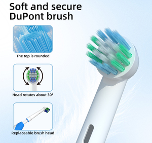 OEM/ODM spazzolino elettrico rotante per adulti DuPont Nylon morbido setole batteria impermeabile alimentato compatibile con per orale <span class=keywords><strong>B</strong></span> - Product Image 3