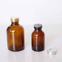 10ml 20ml 30ml 50ml 100ml prix d'usine flacons en verre clair/ambré bouteilles de potion en verre d'injection contenants d'emballage de cosmétiques