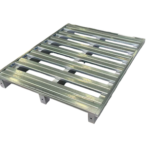 Palé de acero metálico de alta capacidad de carga para logística de transporte Fábrica personalizable 4 vías para transporte de almacenamiento de carga - Product Image 5