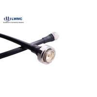 Conector coaxial RF macho Din RF a prueba de agua a 4,3/10 macho para cable coaxial súper flexible 1/2