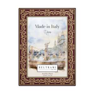 Beltrami Photo <b>Frame</b> 4x6 Real Silver Plated Made In Italy Roma Decorative Metal <b>Frame</b> - Product Image 1