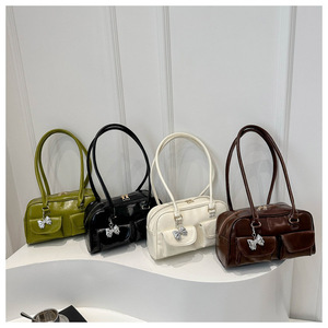 Borsa a Spalla Portatile da Donna di Tendenza 2026, Nuova Collezione Primavera, Stile Street Fashion, Chiusura con Cerniera in PU, Tracolla Singola - Product Image 2