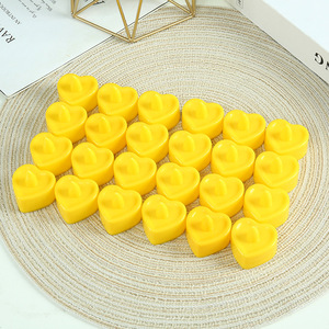 Luces de velas <span class=keywords><strong>LED</strong></span> coloridas sin llama en forma de corazón con dulces luces de velas de té románticas para bodas celebraciones de fiestas de cumpleaños - Product Image 3