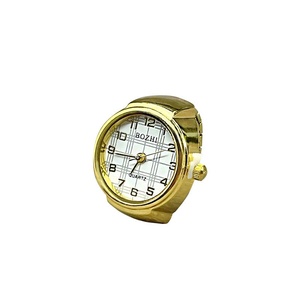 Reloj de Anillo Creativo, Estilo Punk Vintage, Acero Inoxidable, Esfera Redonda, Cuarzo, Correa <span class=keywords><strong>El</strong></span>ástica, Mini Reloj de Dedo, Joyería de Moda Unisex - Product Image 5