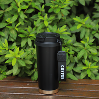 Nouvelle vente chaude 530ml 18oz flacon à vide thermique en acier inoxydable Double tasse à café avec impression de fleurs pour tasses cadeaux