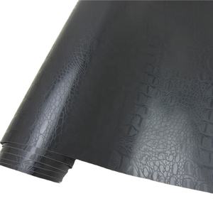 Vinilos Exóticos para Envolver Autos, Vinilo Negro con Diseño de Piel de <span class=keywords><strong>Cocodrilo</strong></span> - Product Image 1