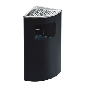 Stainless Steel <b>Square</b> Ashtray Fan Shaped Sanitation <b>Bin</b> For Elevator Entrance - Product Image 3