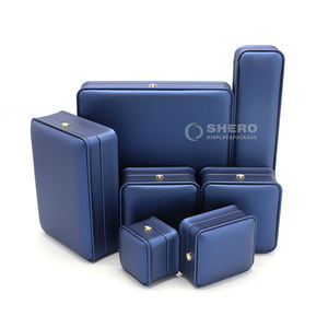 <b>Green</b> Blue Red Wholesale Custom Pu Leather Necklace Bangle Earring Ring Jewelry Box <b>Set</b> With Logo - Product Image 1