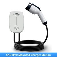 Prise de chargeur EV 32A 7KW Type 1 NEMA 14-50 PHV, station de charge murale