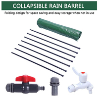 Réservoir d'eau portable Aitop Garden de 100 gallons, réservoir de pluie pliable en PVC, baril de pluie pliable