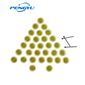 Nice Top <span class=keywords><strong>Radial</strong></span> Bristle Disc 3 pulgadas 80 Grit Acabado de superficie flexible para metal y <span class=keywords><strong>madera</strong></span> - Product Image 1