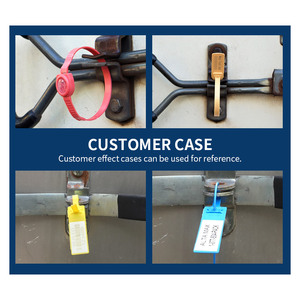 JCPS509 Plastic Seal Security Plastic Seal With Print Serial <strong>Number</strong> Tamper Proof Pull Tight Plastic Label Seal Plastic Lock Seal - Product Image 5