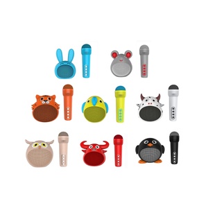 Altavoz Karaoke Portátil con Forma de Animal, Bluetooth 5.3, Mini Caja de Música Inalámbrica con Micrófono para Niños, Regalo para Fiestas, Juguete - Product Image 1