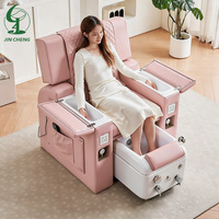Chaise de pédicure électrique de haute qualité Jincheng, chaise de pédicure de luxe pour spa, sans tuyauterie, canapé de manucure et de pédicure