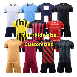 Maglia da calcio personalizzata imposta maglia da calcio da uomo Running Training Quick Dry Club Thai Football Wear kit da calcio uniformi della squadra